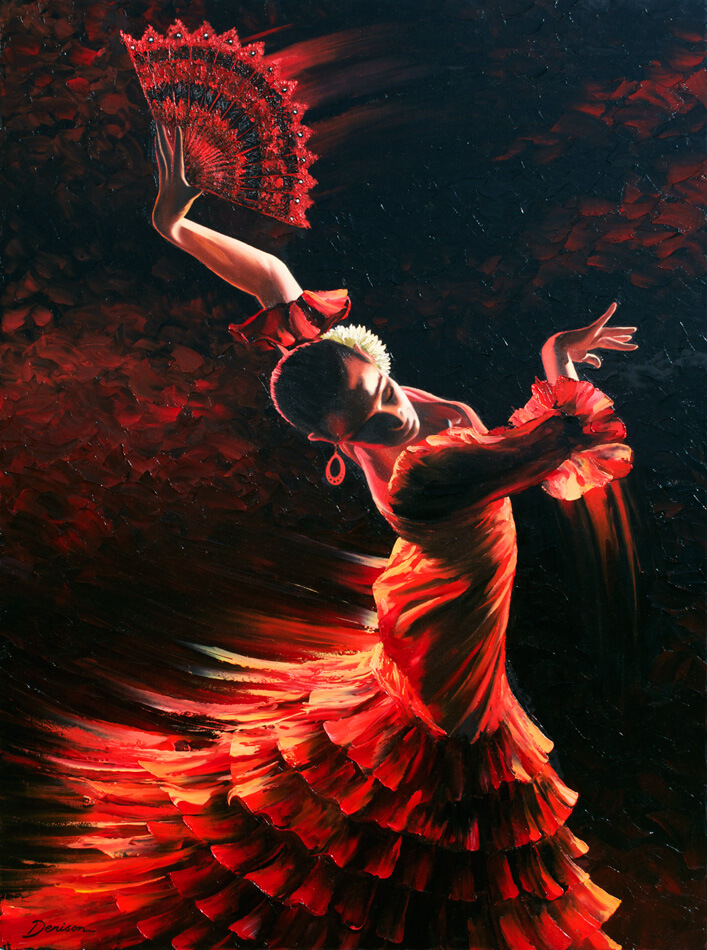 Flamenco passion' By Graham Denison. Original SOLD